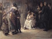 Frank Holl Newgate-Committed for trial France oil painting artist